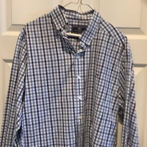 Vineyard Vines‎ Blue and White Checkered Shirt